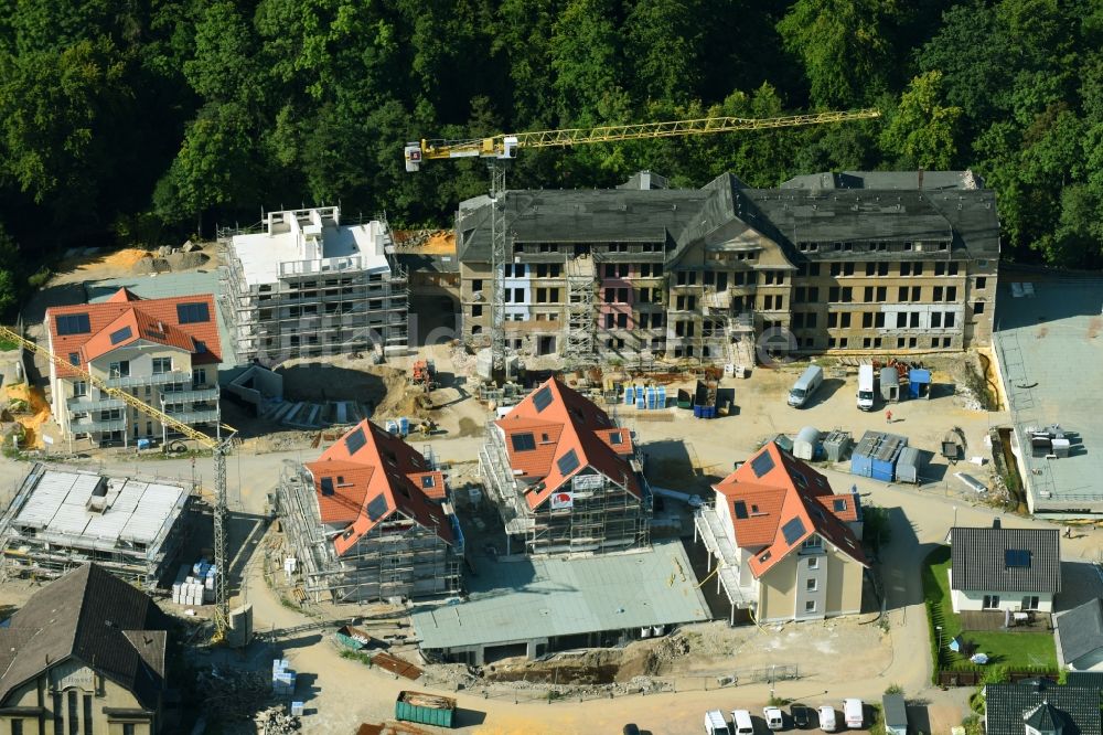 Wernigerode aus der Vogelperspektive: Baustelle zum Neubau des „Argenta Wohnpark Hasserode“ in Wernigerode im Bundesland Sachsen-Anhalt, Deutschland