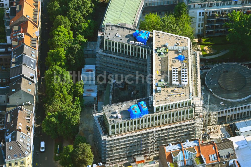 Luftbild Köln - Baustelle zum Neubau eines Büro- und Geschäftshaus- Ensemble gerling garden in Köln im Bundesland Nordrhein-Westfalen, Deutschland