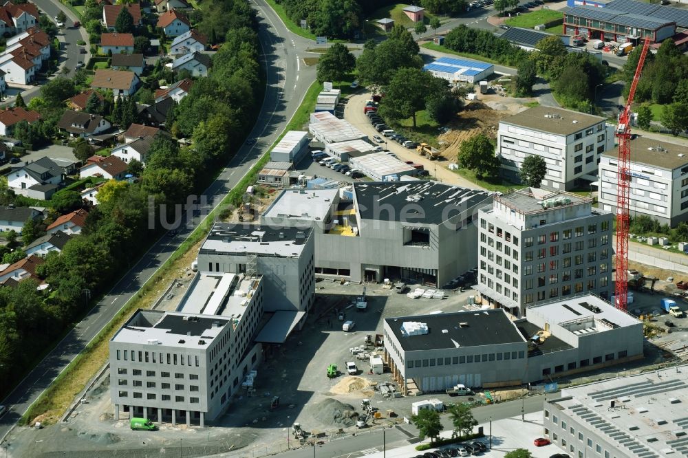 Luftbild Wetzlar - Baustelle zum Neubau eines Büro- und Geschäftshaus-Ensemble Leitz-Park 3. Am Leitz-Park - Auf der Plank in Wetzlar im Bundesland Hessen, Deutschland