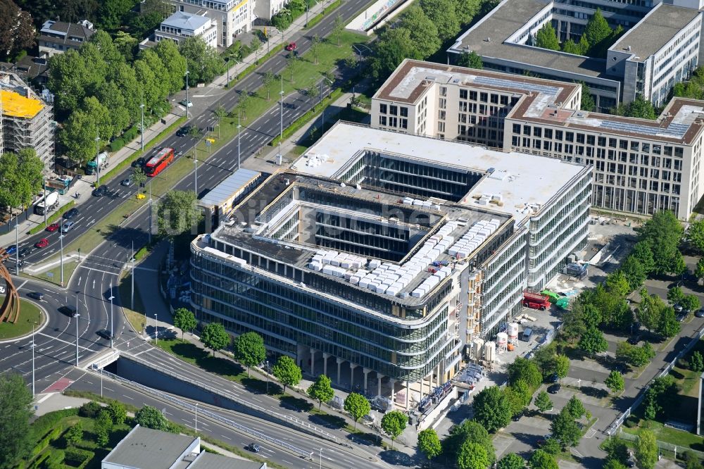 Luftaufnahme Bonn - Baustelle zum Neubau eines Büro- und Geschäftshauses GIZ-Campus in Bonn im Bundesland Nordrhein-Westfalen, Deutschland