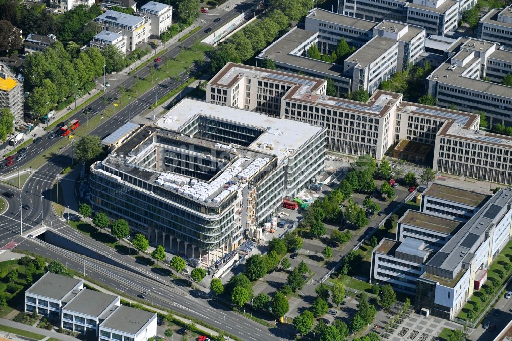 Bonn aus der Vogelperspektive: Baustelle zum Neubau eines Büro- und Geschäftshauses GIZ-Campus in Bonn im Bundesland Nordrhein-Westfalen, Deutschland