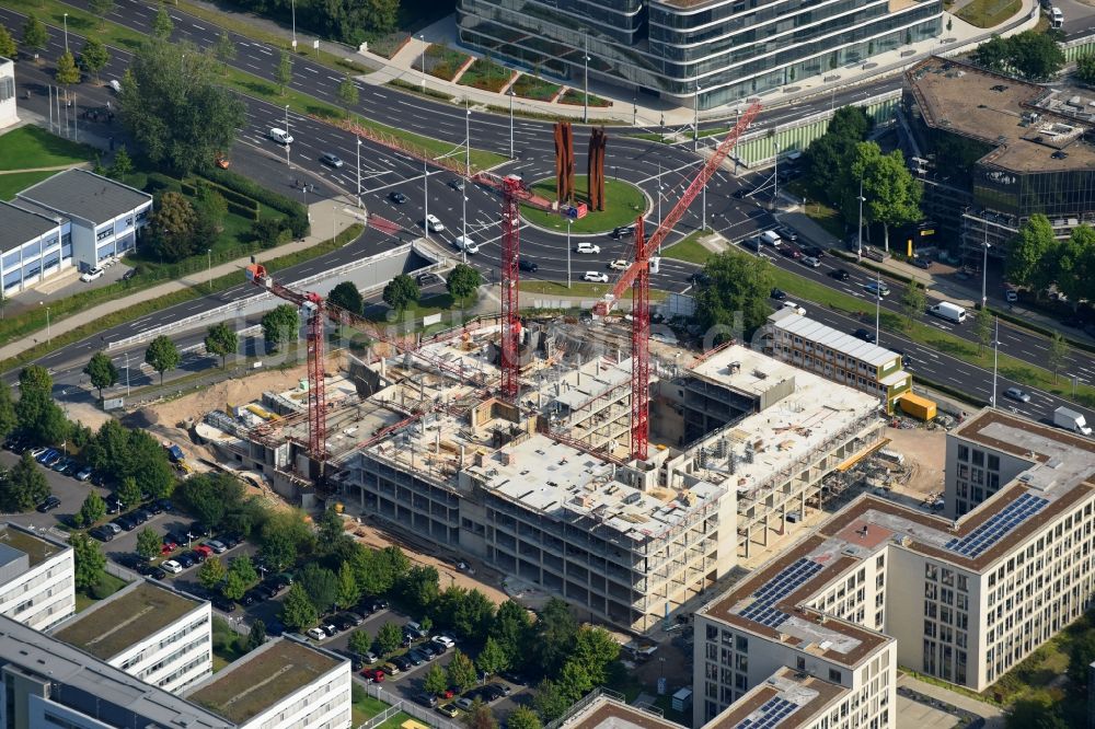 Luftbild Bonn - Baustelle zum Neubau eines Büro- und Geschäftshauses GIZ-Campus an der Friedrich-Ebert-Allee in Bonn im Bundesland Nordrhein-Westfalen, Deutschland