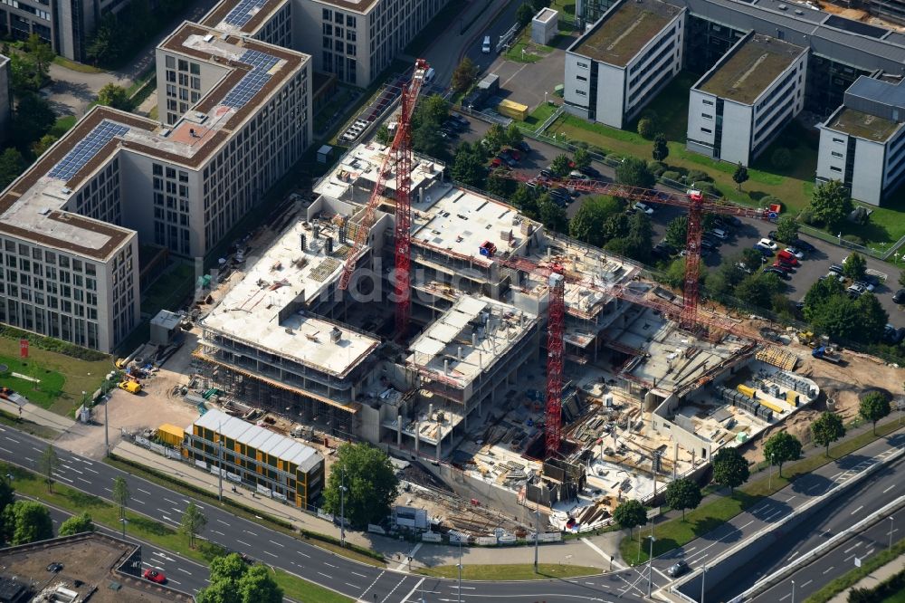 Luftbild Bonn - Baustelle zum Neubau eines Büro- und Geschäftshauses GIZ-Campus an der Friedrich-Ebert-Allee in Bonn im Bundesland Nordrhein-Westfalen, Deutschland