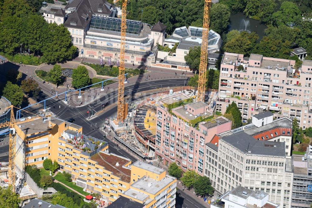 Berlin von oben - Baustelle zum Neubau des Bürohaus- Gebäude Nürnberger Straße im Ortsteil Charlottenburg in Berlin, Deutschland