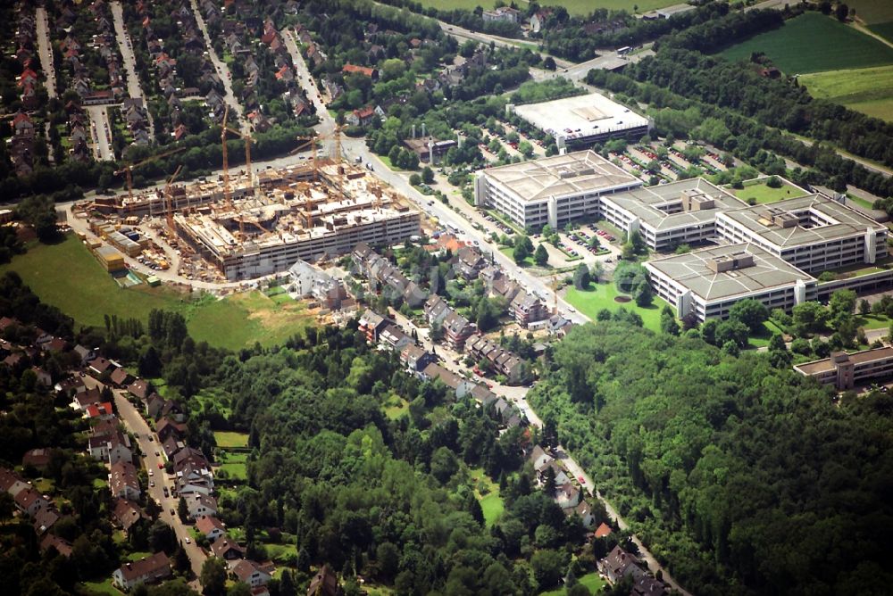 Luftaufnahme Essen - Baustelle zum Neubau des Büropark Bredeney im gleichnamigen Stadtteil von Essen im Bundesland Nordrhein-Westfalen