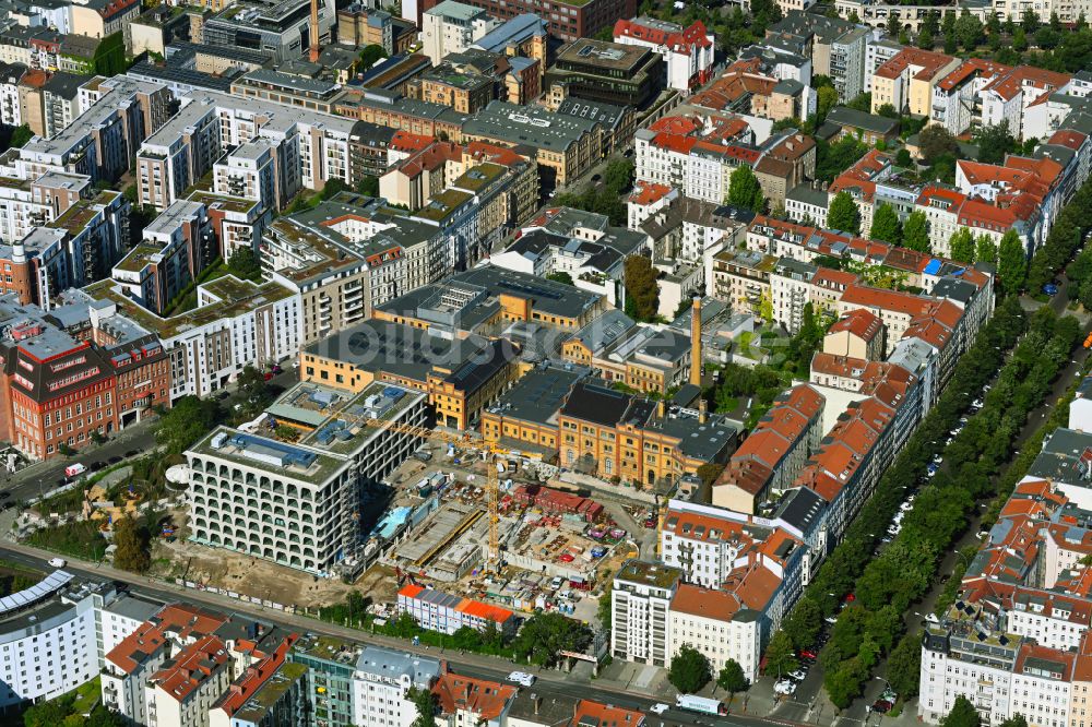 Berlin von oben - Baustelle zum Neubau Bötzow Campus im Ortsteil Prenzlauer Berg in Berlin, Deutschland