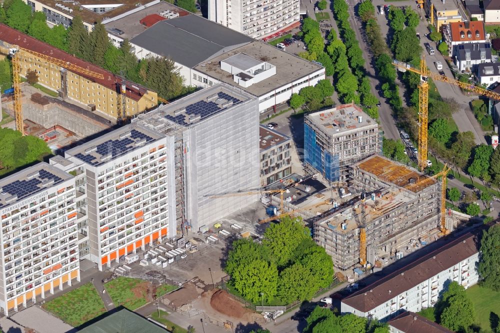 Luftbild München - Baustelle Zum Neubau Eines Büro- Und Geschäftshauses ...