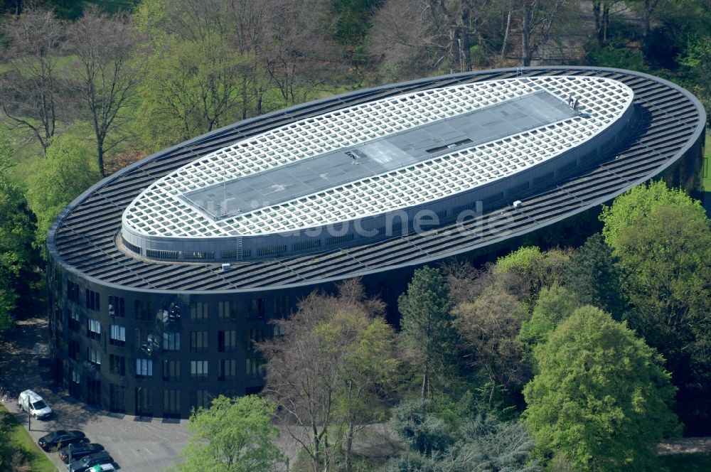 Luftbild Berlin - Baustelle zum Neubau des Bundespräsidialamtes im Tiergarten in Berlin, Deutschland