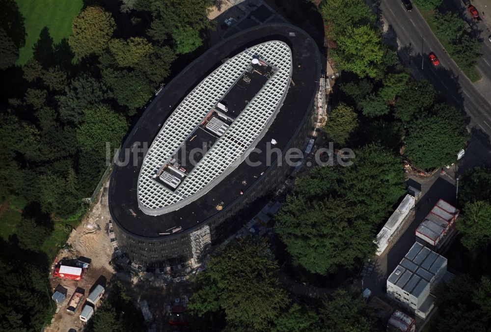 Luftbild Berlin - Baustelle zum Neubau des Bundespräsidialamtes im Tiergarten in Berlin, Deutschland