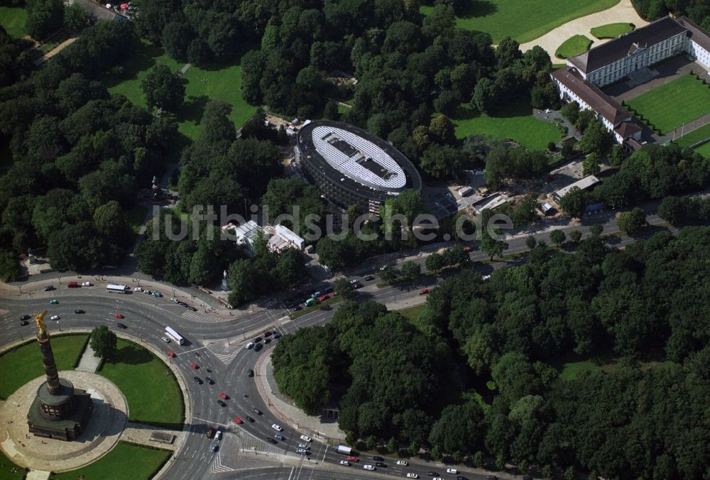 Berlin von oben - Baustelle zum Neubau des Bundespräsidialamtes im Tiergarten in Berlin, Deutschland