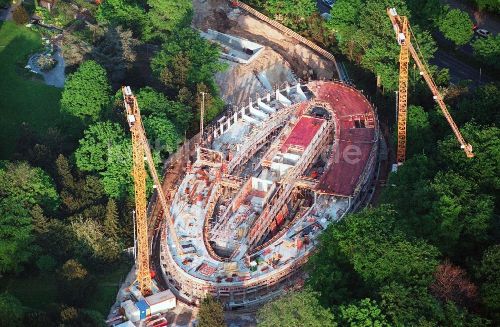 Berlin aus der Vogelperspektive: Baustelle zum Neubau des Bundespräsidialamtes im Tiergarten in Berlin, Deutschland