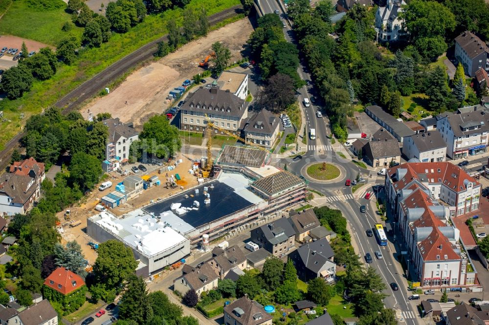 Luftbild Witten - Baustelle zum Neubau eines EDEKA Supermarktes und Geschäftsgebäudes im Gerberviertel im Stadtteil Herbede in Witten im Bundesland Nordrhein-Westfalen