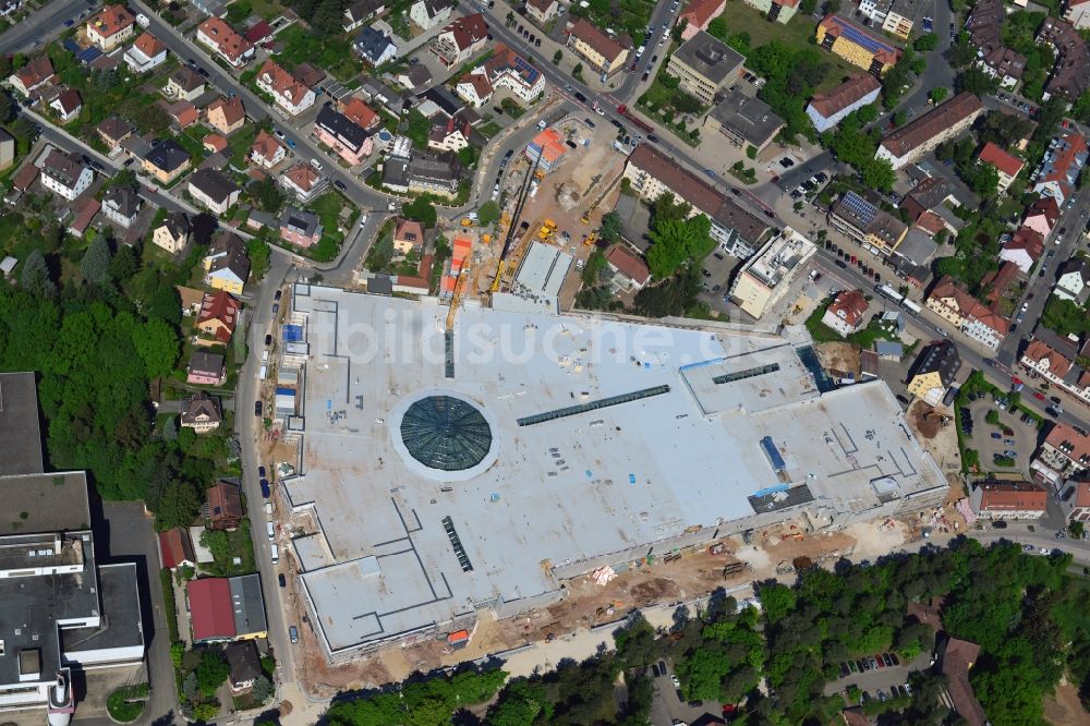 Luftbild Stein - Baustelle zum Neubau des Einkaufszentrums FORUM STEIN in der neuen Stadtmitte in Stein im Bundesland Bayern