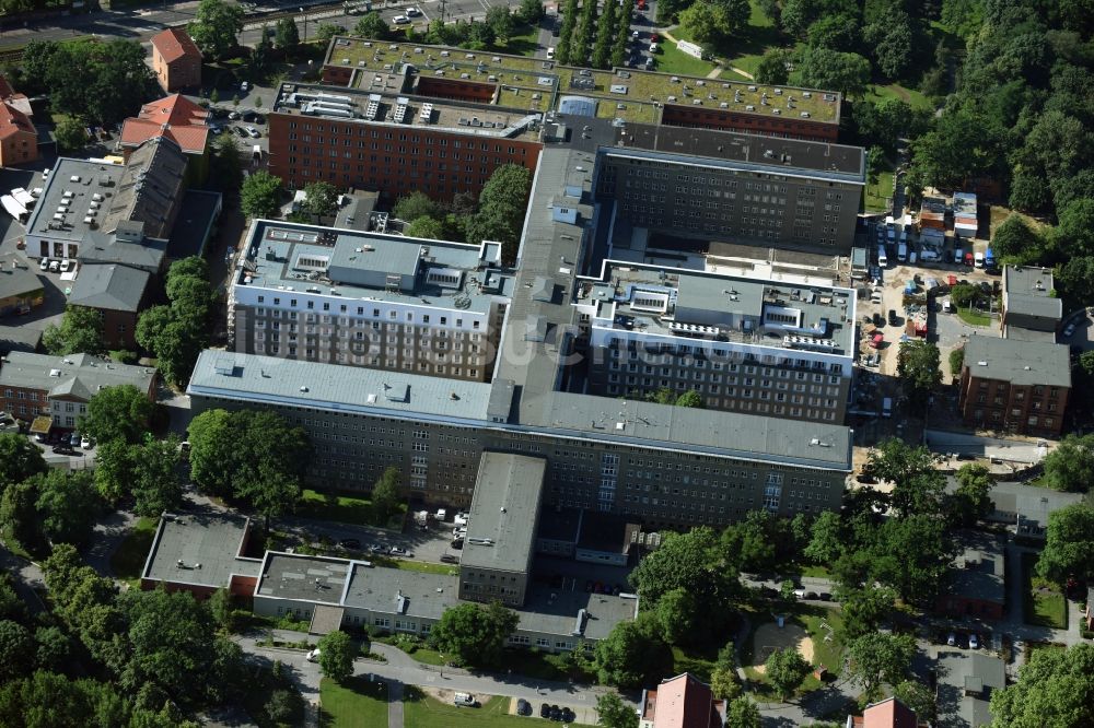 Luftaufnahme Berlin  Baustelle zum Neubau des Erweiterungsbaus am