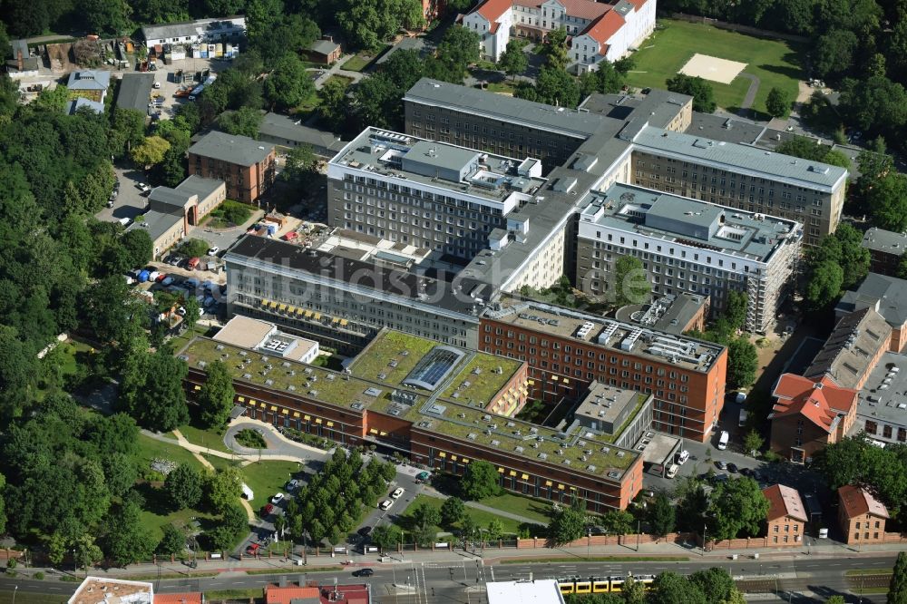 Luftbild Berlin  Baustelle zum Neubau des Erweiterungsbaus am