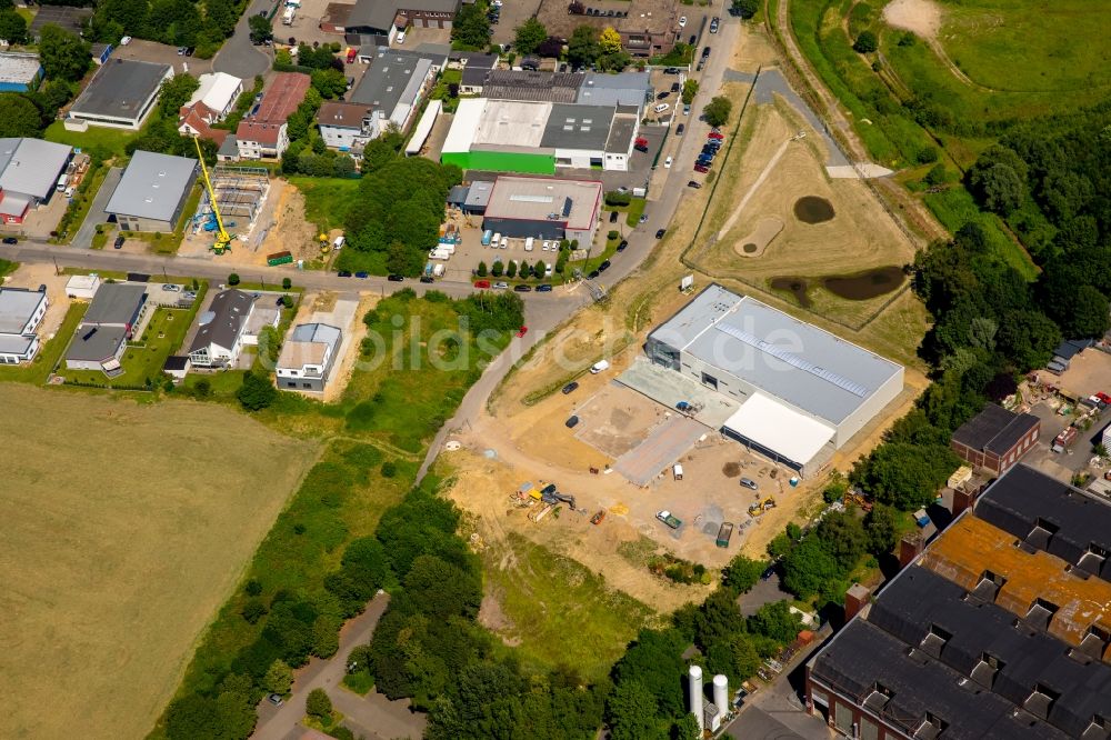 Luftbild Witten - Baustelle zum Neubau eines Firmengeländes im Gewerbegebiet Salinger Feld in Witten im Bundesland Nordrhein-Westfalen