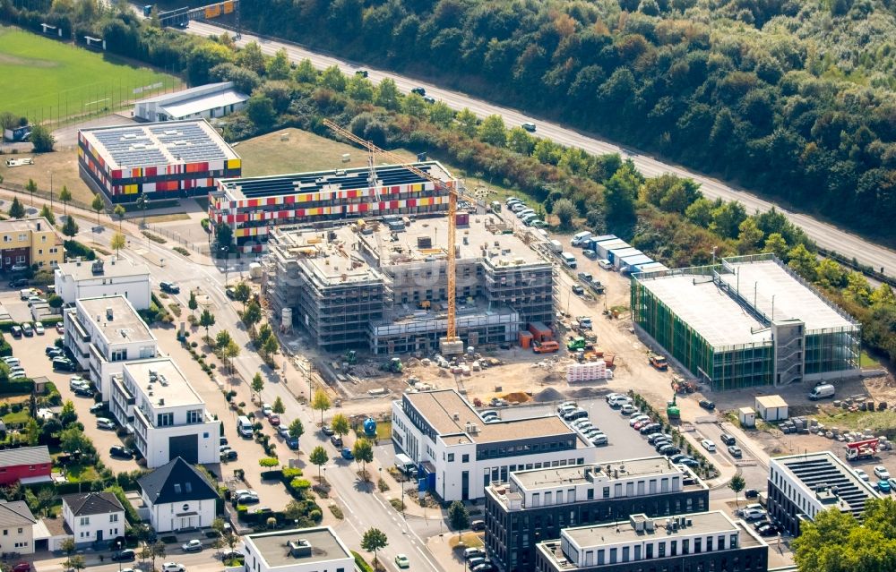 Dortmund aus der Vogelperspektive: Baustelle zum Neubau FOM-Hochschule für Berufstätige der SIG Schürmann-Immobilien-Gesellschaft in Dortmund im Bundesland Nordrhein-Westfalen