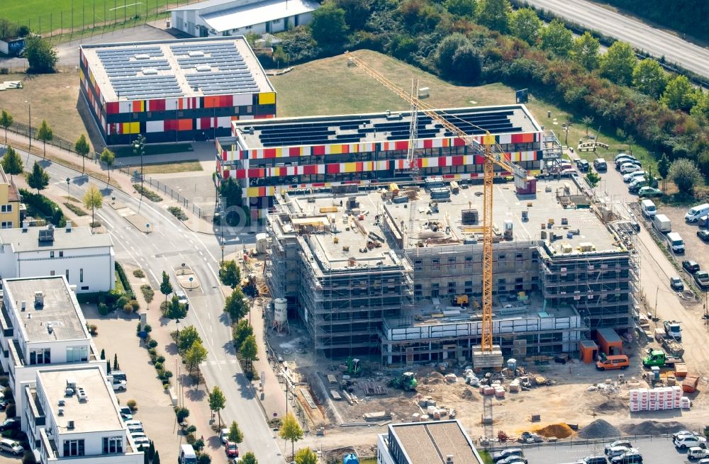 Luftbild Dortmund - Baustelle zum Neubau FOM-Hochschule für Berufstätige der SIG Schürmann-Immobilien-Gesellschaft in Dortmund im Bundesland Nordrhein-Westfalen