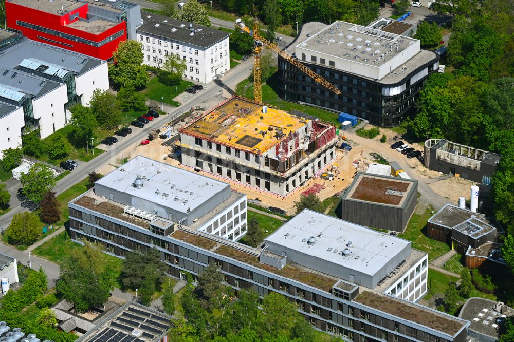 Berlin von oben - Baustelle zum Neubau eines Forschungs- Gebäudes und Bürokomplex des Max Delbrück Centers im Ortsteil Buch in Berlin, Deutschland