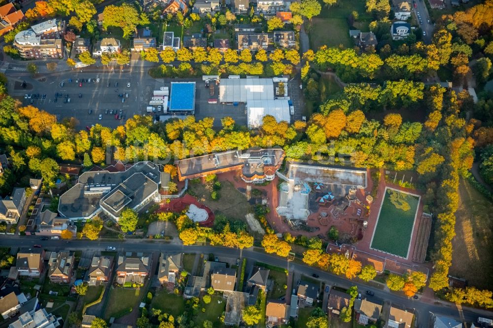 Werne aus der Vogelperspektive: Baustelle zum Neubau der Freizeiteinrichtung Natur-Solebad Werne im Ortsteil Ruhr Metropolitan Area in Werne im Bundesland Nordrhein-Westfalen