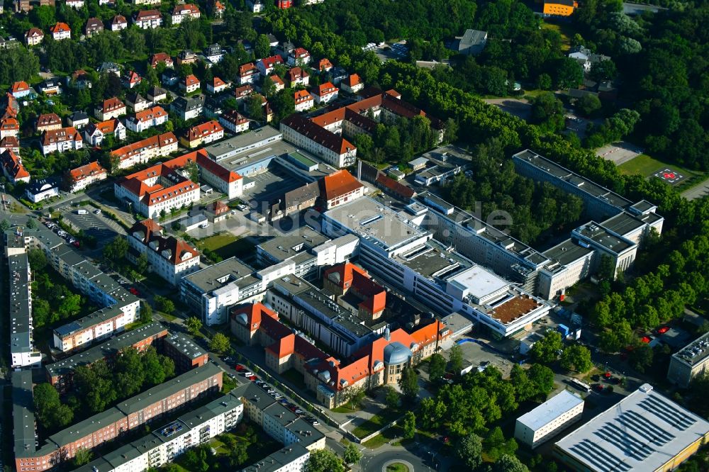 Luftbild Rostock - Baustelle zum Neubau eines Funktionsgebäudes auf dem Campus Schillingallee im Ortsteil Hansaviertel in Rostock im Bundesland Mecklenburg-Vorpommern