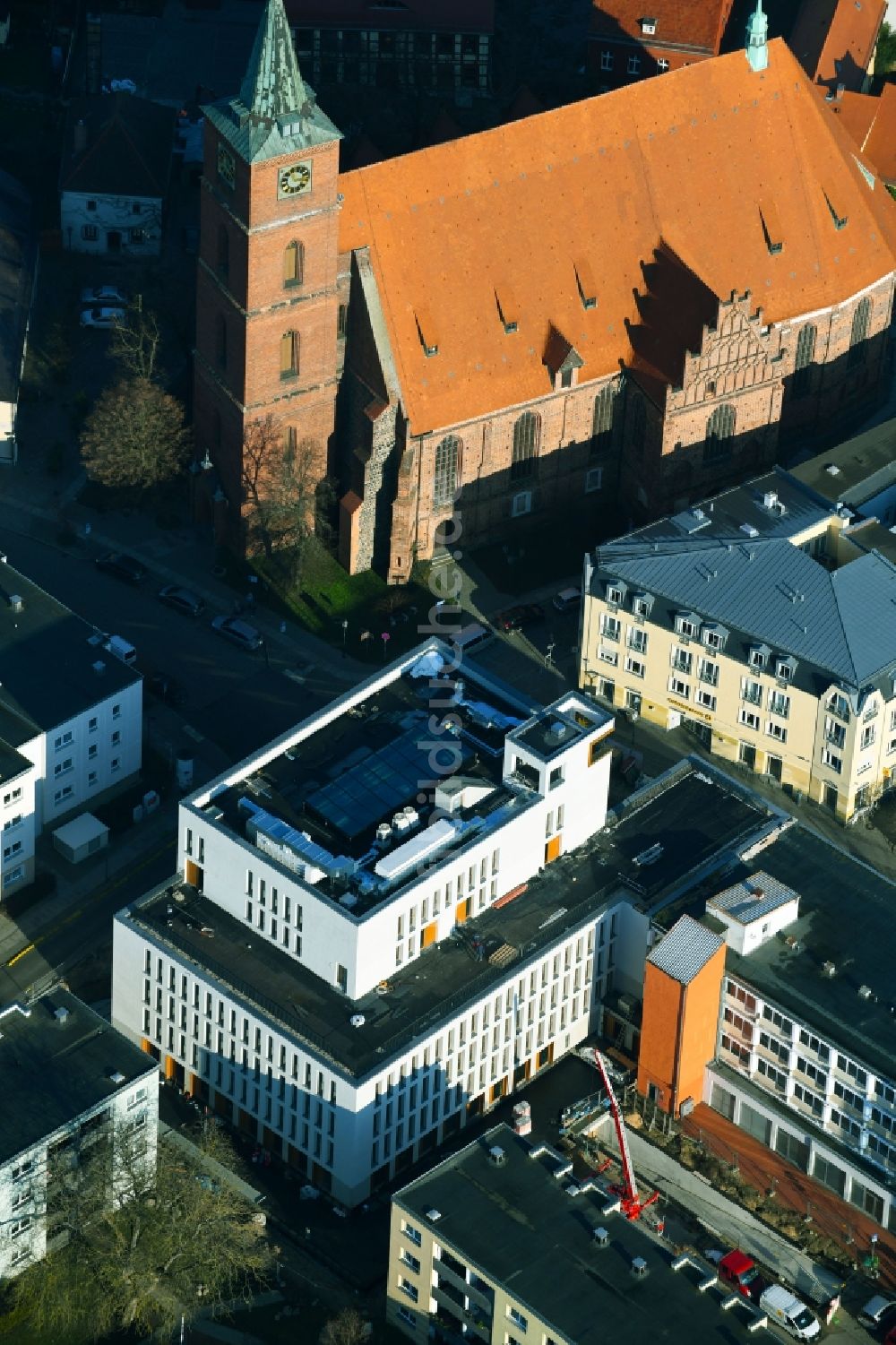 Bernau Aus Der Vogelperspektive: Baustelle Zum Neubau Eines Gebäudes ...