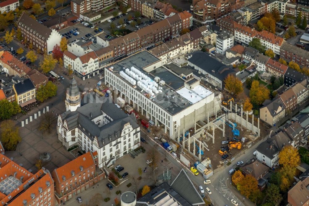 Luftbild Gladbeck - Baustelle zum Neubau des Gebäudekomplexes eines Einkaufszentrum in Gladbeck im Bundesland Nordrhein-Westfalen, Deutschland