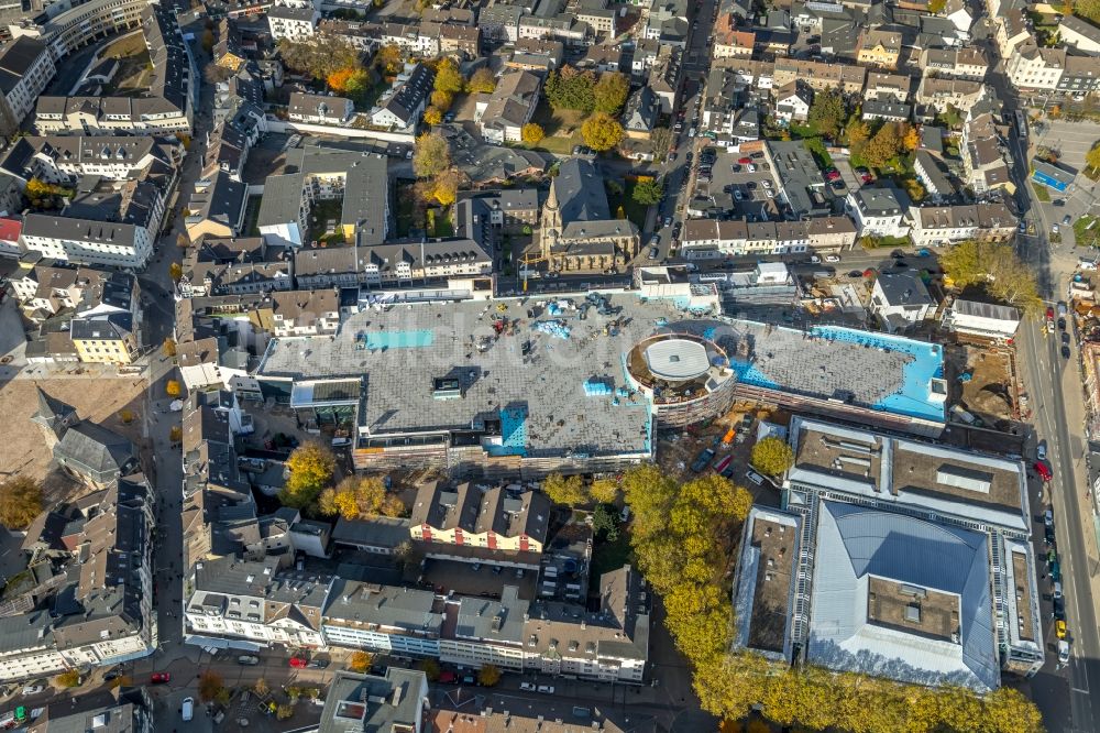 Luftbild Velbert - Baustelle zum Neubau des Gebäudekomplexes des Einkaufszentrum „ StadtGalerie “ in Velbert im Bundesland Nordrhein-Westfalen, Deutschland