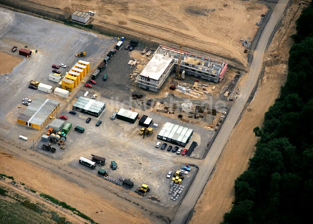 Luftbild Rheinberg - Baustelle zum Neubau eines Gebäudekomplexes auf dem Gelände des Logistikzentrums Amazon in Rheinberg im Bundesland Nordrhein-Westfalen