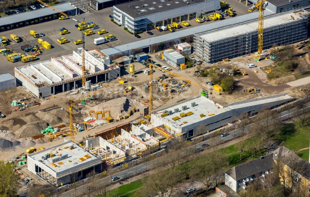 Luftbild Dortmund - Baustelle zum Neubau eines Gebäudekomplexes auf dem Gelände des Logistikzentrums DOGA - Dortmunder Gesellschaft für Abfall mbH am Sunderweg im Ortsteil Innenstadt-Nord in Dortmund im Bundesland Nordrhein-Westfalen