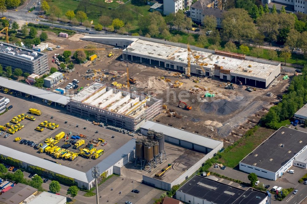 Luftbild Dortmund - Baustelle zum Neubau eines Gebäudekomplexes auf dem Gelände des Logistikzentrums DOGA - Dortmunder Gesellschaft für Abfall mbH am Sunderweg im Ortsteil Innenstadt-Nord in Dortmund im Bundesland Nordrhein-Westfalen