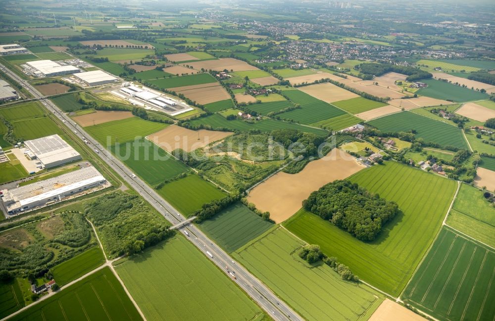 Luftbild Hamm - Baustelle zum Neubau eines Gebäudekomplexes auf dem Gelände des Logistikzentrums der DPD Deutschland GmbH in Hamm im Bundesland Nordrhein-Westfalen, Deutschland