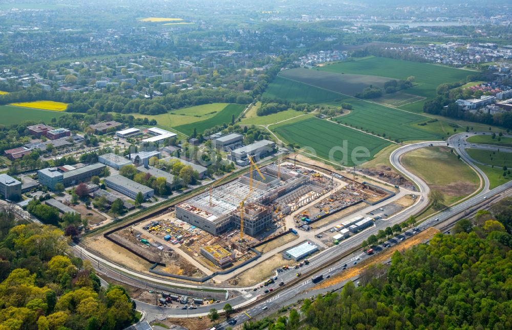 Luftaufnahme Dortmund - Baustelle zum Neubau eines Gebäudekomplexes auf dem Gelände des Logistikzentrums Geldspeicher der Deutschen Bundesbank in Dortmund im Bundesland Nordrhein-Westfalen