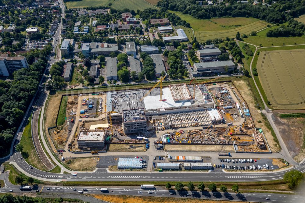 Luftbild Dortmund - Baustelle zum Neubau eines Gebäudekomplexes auf dem Gelände des Logistikzentrums Geldspeicher der Deutschen Bundesbank in Dortmund im Bundesland Nordrhein-Westfalen