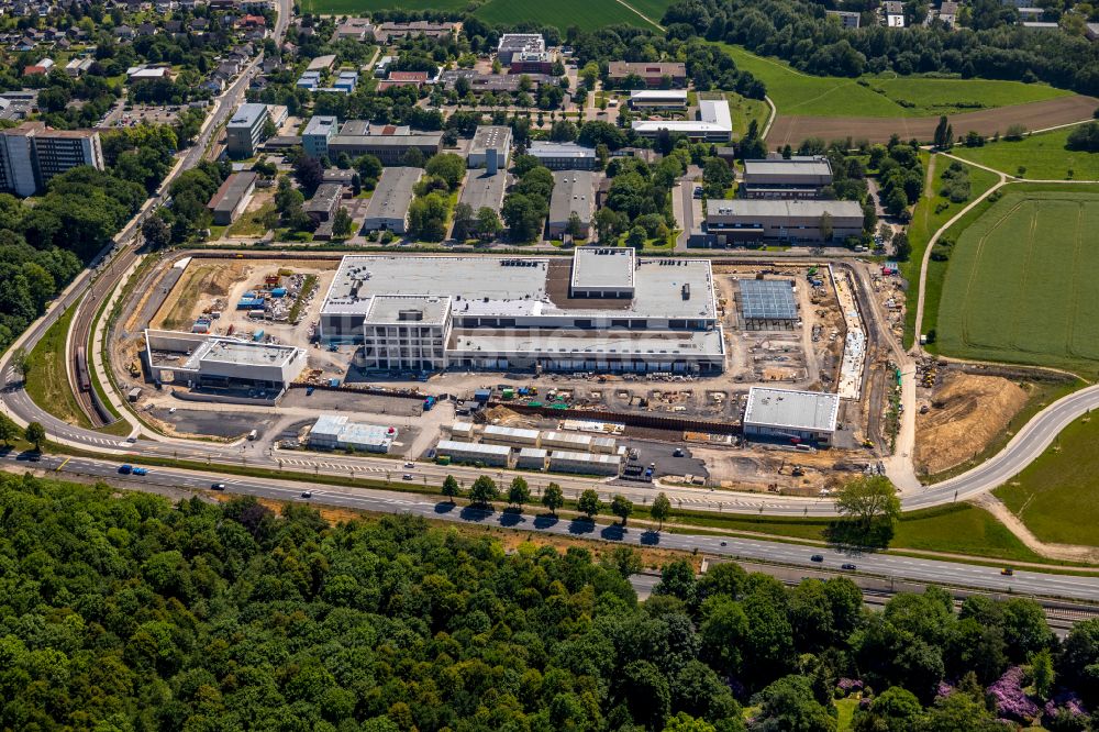 Luftaufnahme Dortmund - Baustelle zum Neubau eines Gebäudekomplexes auf dem Gelände des Logistikzentrums Geldspeicher der Deutschen Bundesbank in Dortmund im Bundesland Nordrhein-Westfalen