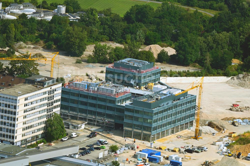 Luftbild Nürnberg - Baustelle zum Neubau eines Gebäudekomplexes der Hochschule TH Nürnberg in Nürnberg im Bundesland Bayern, Deutschland