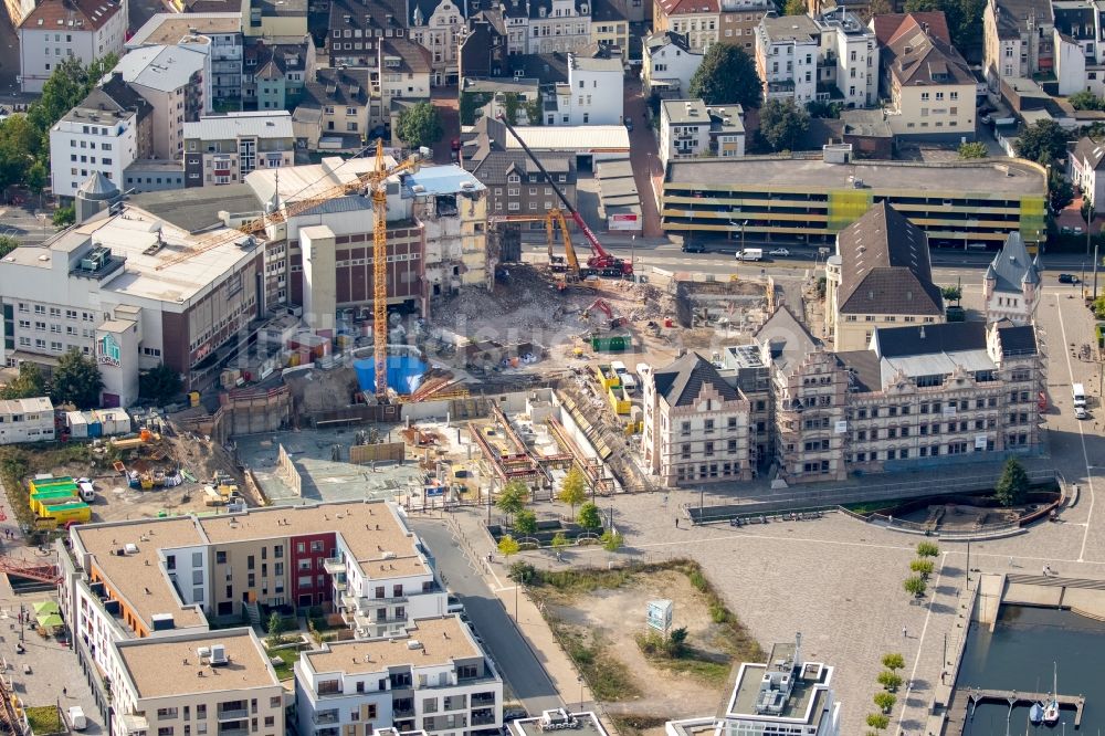 Dortmund von oben - Baustelle zum Neubau eines Geschäftshauses an der Faßstraße in Dortmund im Bundesland Nordrhein-Westfalen