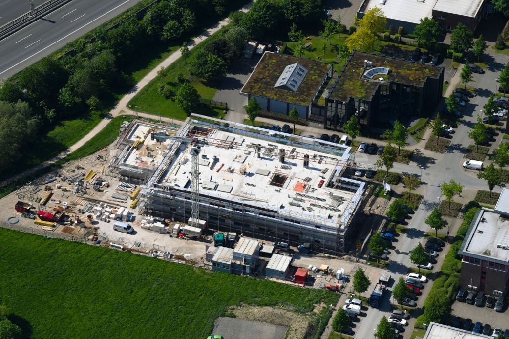 Gelsenkirchen aus der Vogelperspektive: Baustelle zum Neubau eines Gesundheitszentrum und Ärztehauses in Gelsenkirchen im Bundesland Nordrhein-Westfalen, Deutschland