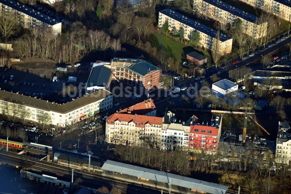 Berlin OT Köpenick von oben - Baustelle zum Neubau eines Gesundheitszentrums in Berlin Ortsteil Köpenick