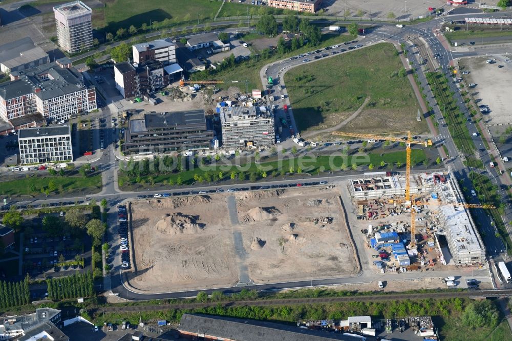 Bremen aus der Vogelperspektive: Baustelle zum Neubau der Hotelanlage in Bremen, Deutschland