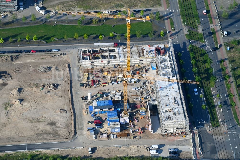 Luftbild Bremen - Baustelle zum Neubau der Hotelanlage in Bremen, Deutschland