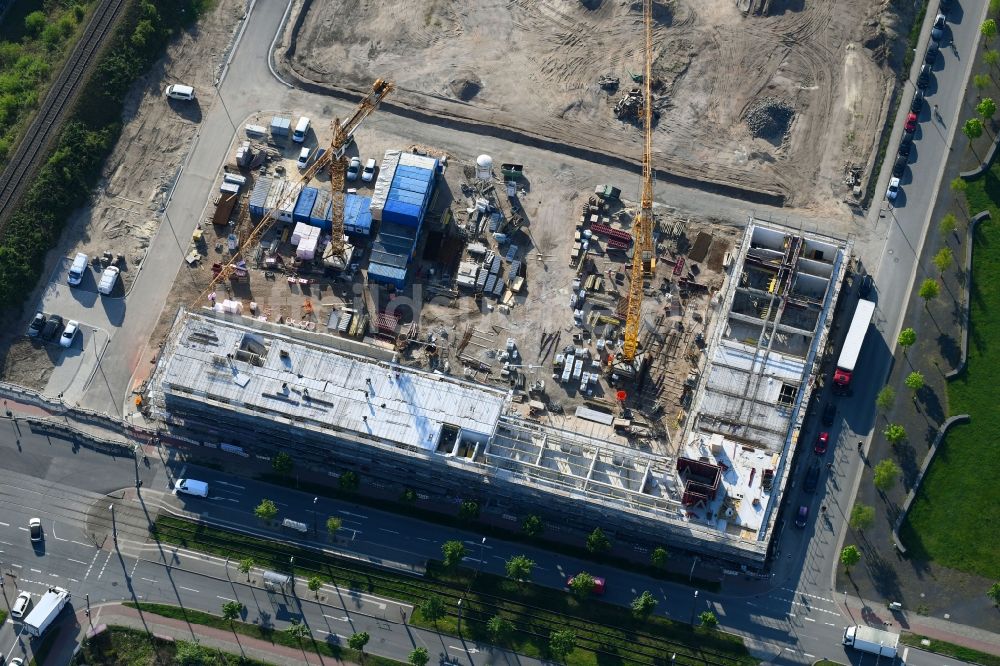 Luftbild Bremen - Baustelle zum Neubau einer Hotelanlage in Bremen, Deutschland