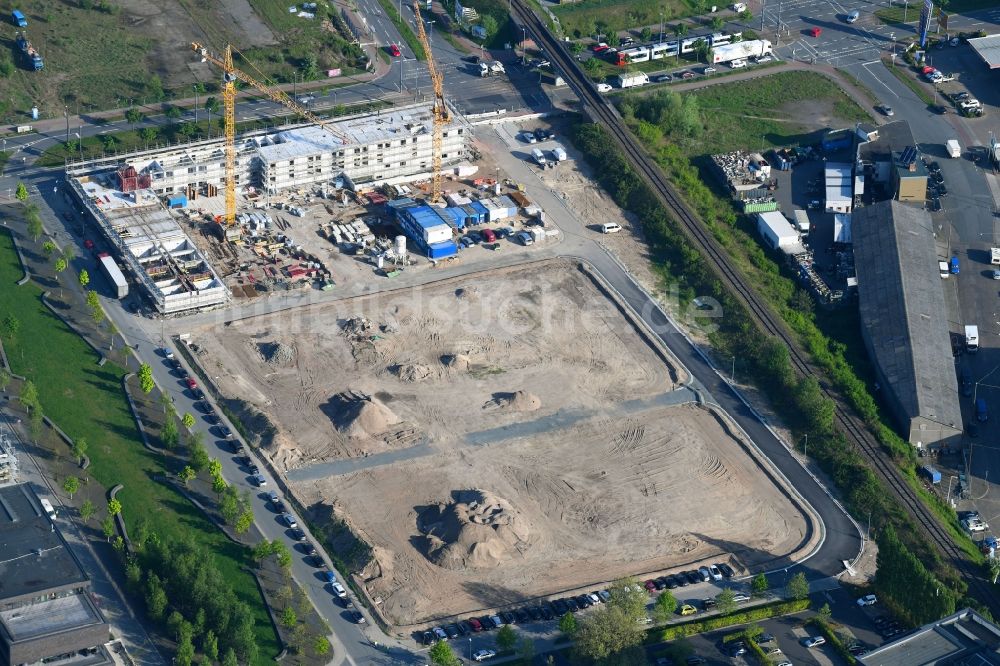 Luftaufnahme Bremen - Baustelle zum Neubau einer Hotelanlage in Bremen, Deutschland