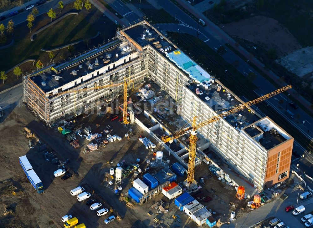 Luftaufnahme Bremen - Baustelle zum Neubau der Hotelanlage in Bremen, Deutschland