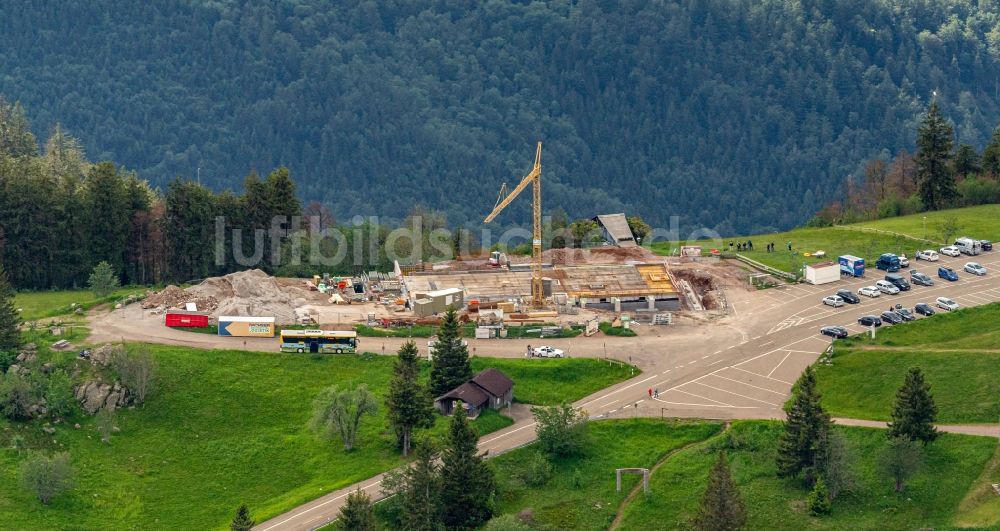 Luftbild Sankt Peter - Baustelle zum Neubau der Hotelanlage Kandelhotel am Berg Kandel in Sankt Peter im Bundesland Baden-Württemberg, Deutschland