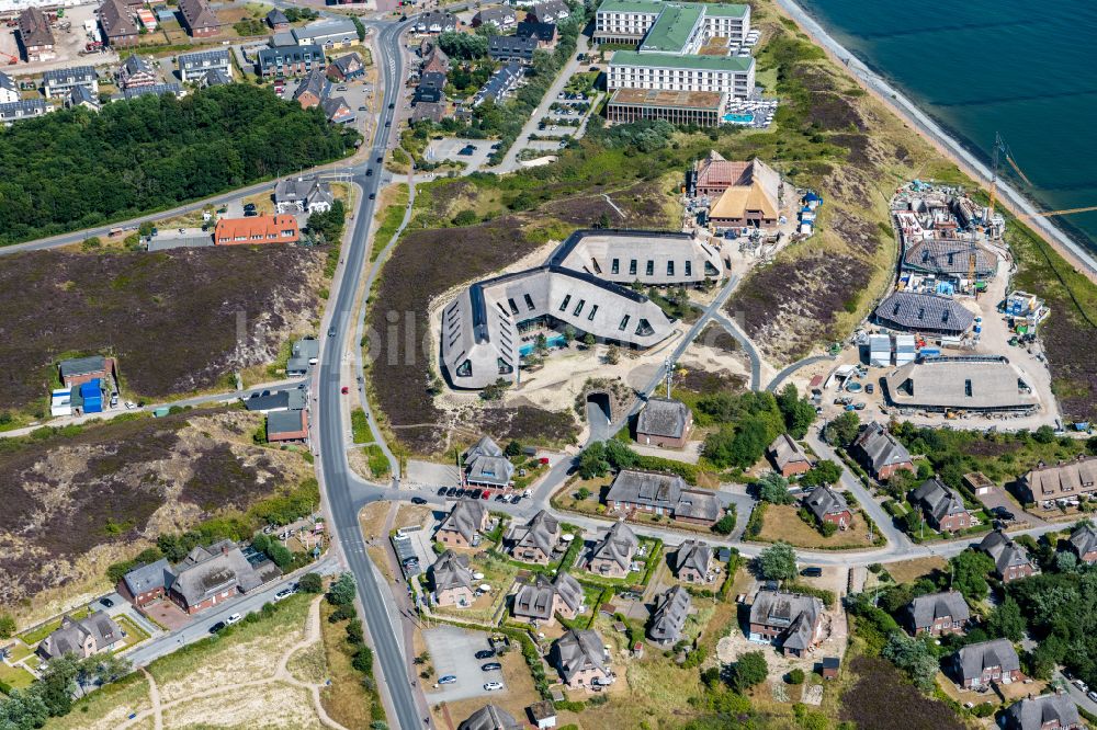 Luftbild List - Baustelle zum Neubau der Hotelanlage Lanserhof auf der Insel Sylt im Bundesland Schleswig-Holstein, Deutschland