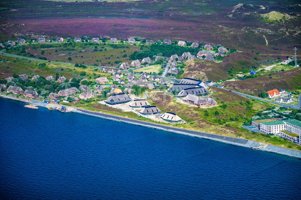 Luftbild List - Baustelle zum Neubau der Hotelanlage Lanserhof auf der Insel Sylt im Bundesland Schleswig-Holstein, Deutschland