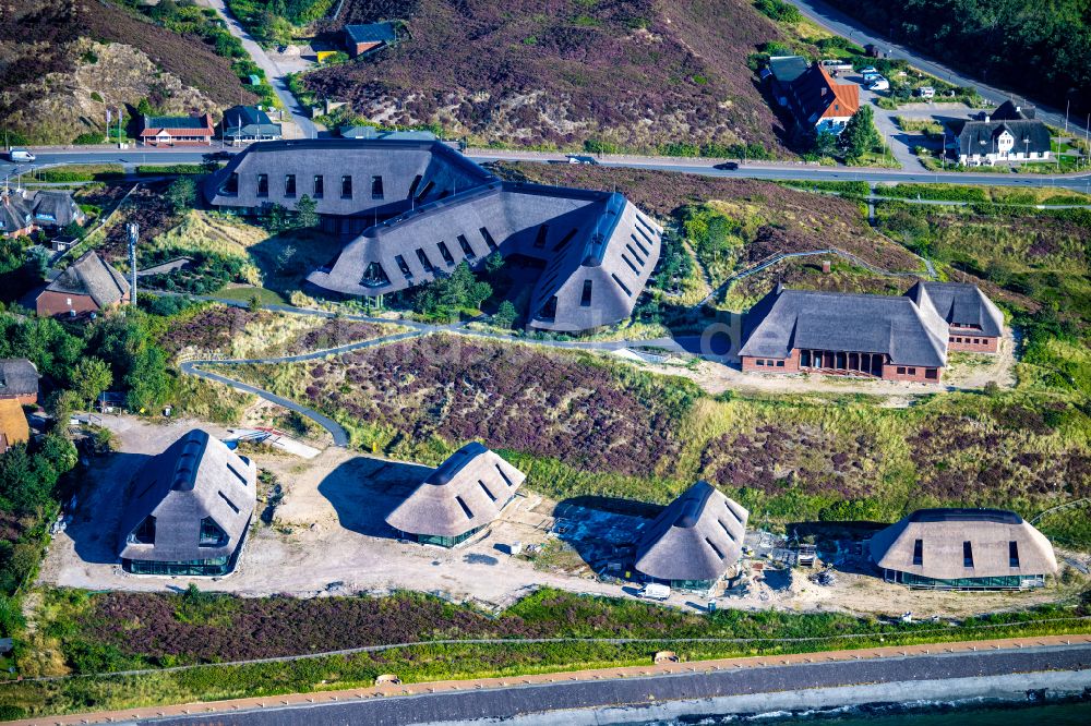 Luftaufnahme List - Baustelle zum Neubau der Hotelanlage Lanserhof auf der Insel Sylt im Bundesland Schleswig-Holstein, Deutschland