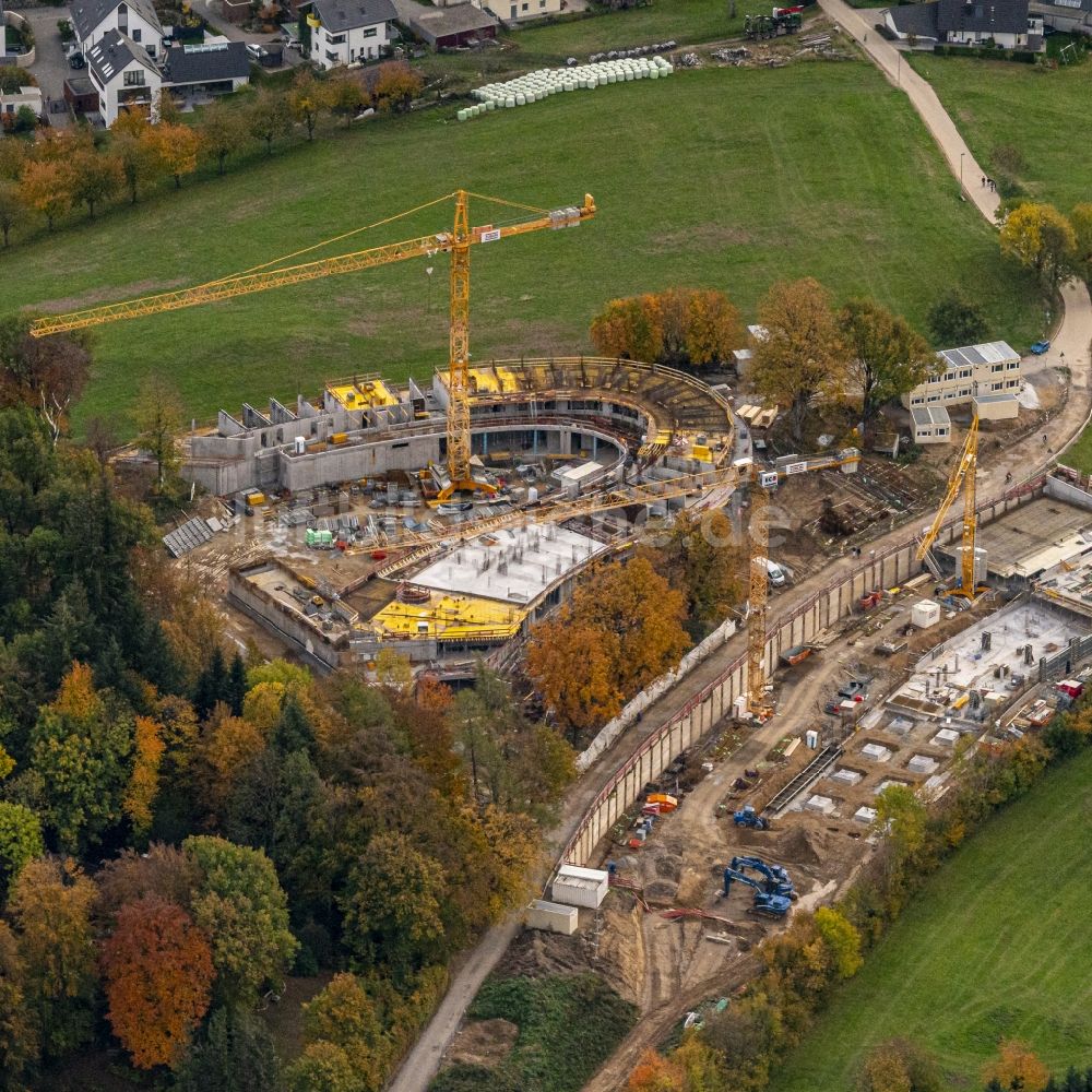 Horben von oben - Baustelle zum Neubau der Hotelanlage Luisenhöhe Gesundheitsresort in Horben im Bundesland Baden-Württemberg, Deutschland