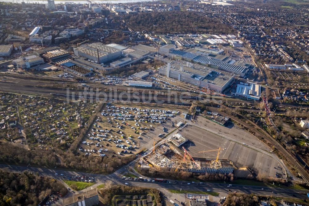 Luftbild Düsseldorf - Baustelle zum Neubau der Hotelanlage am